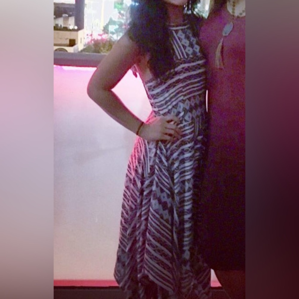 Aina Be Blue Asymmetrical Dress